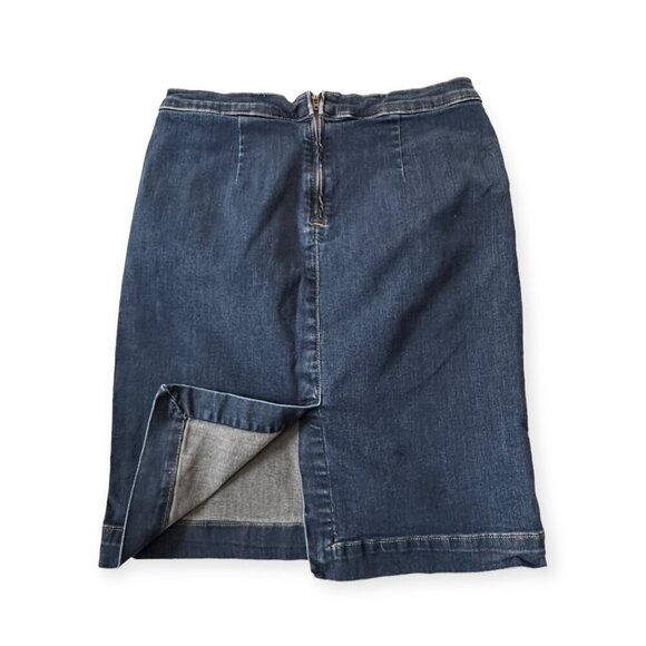 Gap 1969 Denim Pencil Skirt, Blue/Black, Size 12 regular - Picture 8 of 13